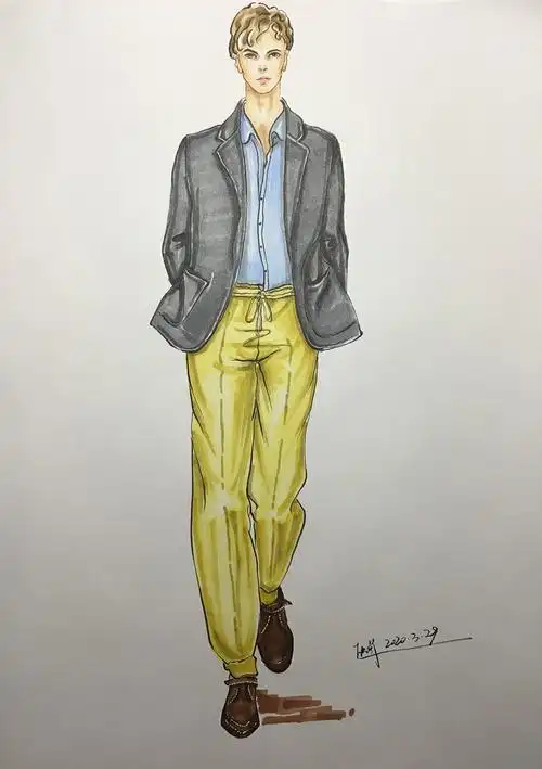 男士西装|纯艺术|绘画|z61494109 - 临摹作品 - 站酷 (zcool)