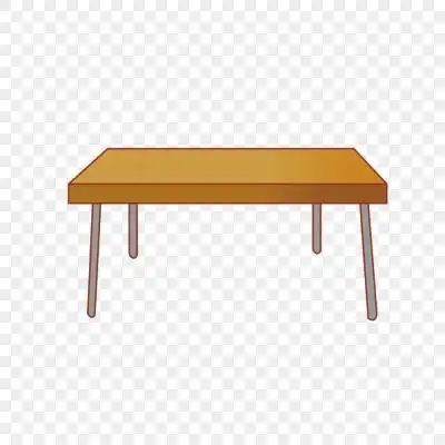 长方形木质卡通桌子