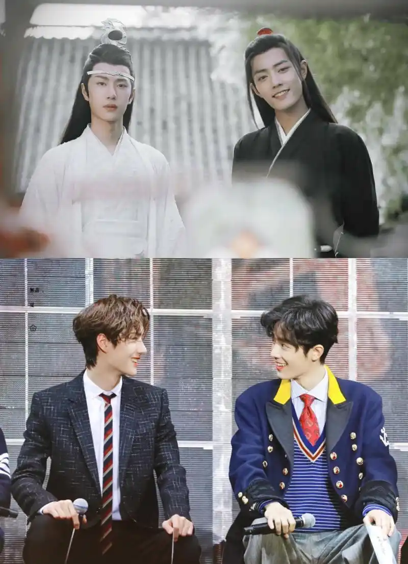 同框的肖战,王一博,给人妥妥的美颜暴击,这cp感真是绝了!