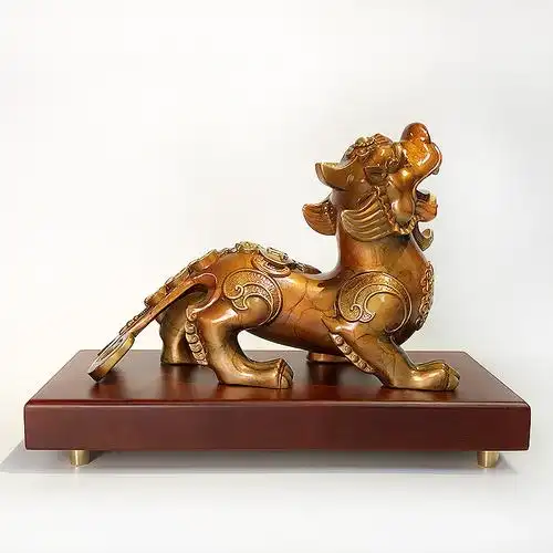 纯铜貔貅摆件一对四方来财天禄皮丘家居办公室招财摆件客厅卧室纳福