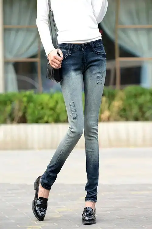 秋装新品女装牛仔裤