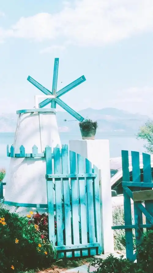 蓝色小清新风景高清手机壁纸图片