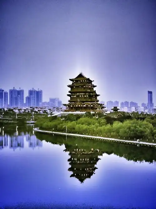 秀美宜春秀江河畔