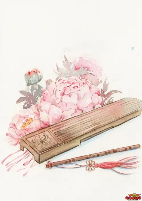 水彩古风插画图片唯美,古风古韵唯美图片高清