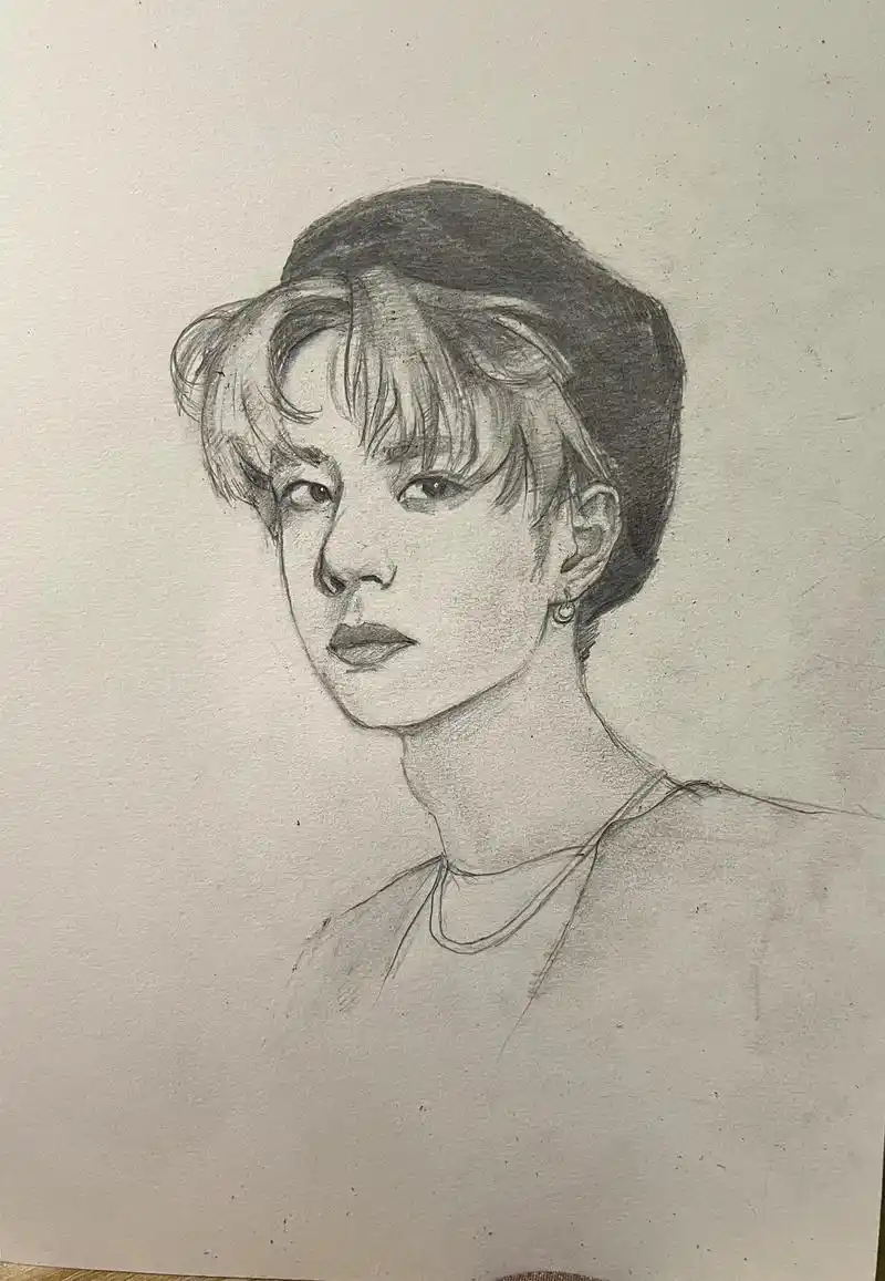 素描 王一博 每日绘画打卡 07#美术生 #画画 #素描 - 抖音