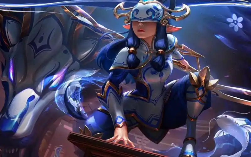 【英雄联盟动态原画/壁纸】青花瓷-千珏