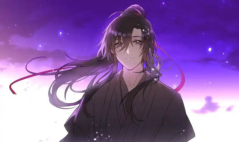 魔道祖师古风壁纸:当时少年抹额情思起,一曲一叹,一生为一人