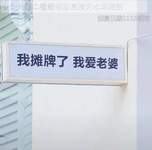 我摊牌了我爱老婆图片背景图壁纸原图高清抖音热门朋友圈封面