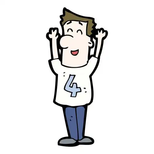 4 号球衣的卡通人