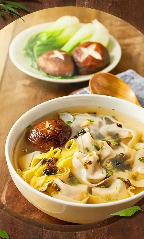 吉祥馄饨大馅馄饨四袋装香菇鲜肉馄饨超早餐速食馄饨混沌大虾鲜肉4袋