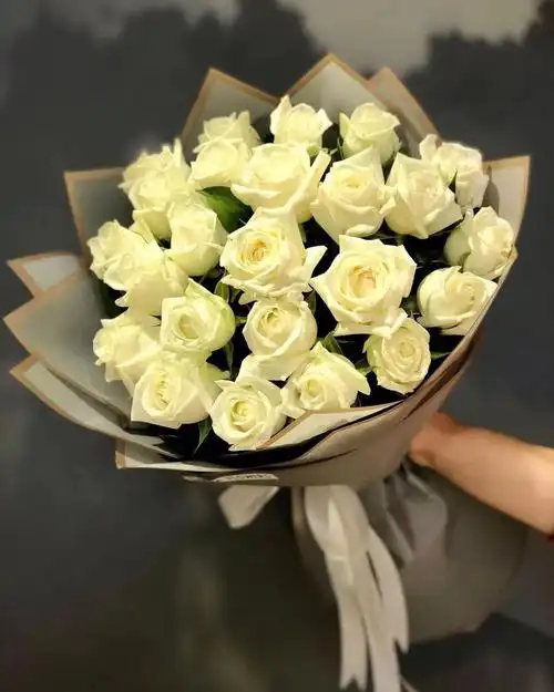 七夕情人节白玫瑰花束推荐