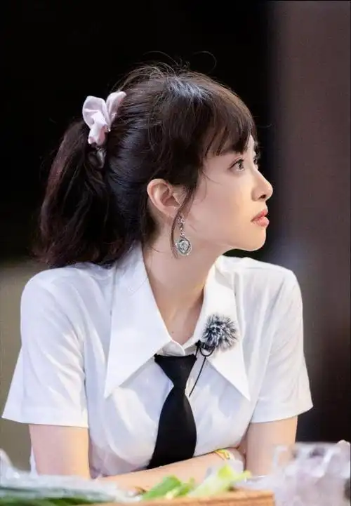 发型|宋茜|红唇|马尾辫_网易订阅