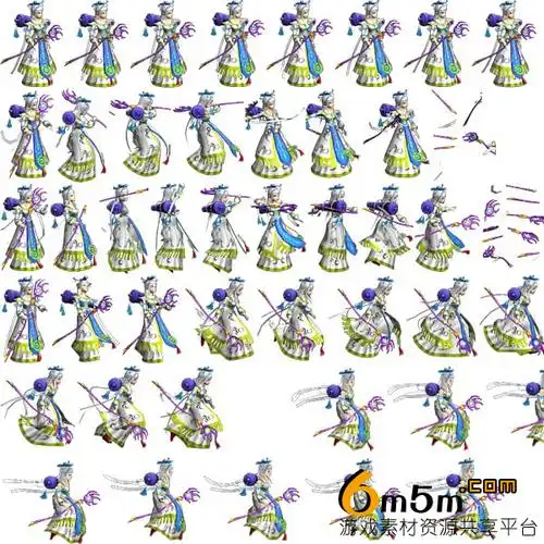 2d横板rpg网游人物角色素材