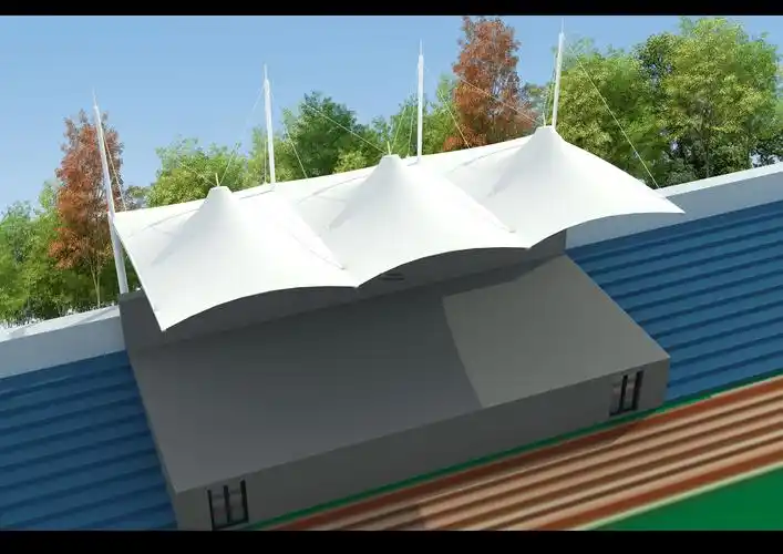 洛阳风雨操场雨棚设计施工案例