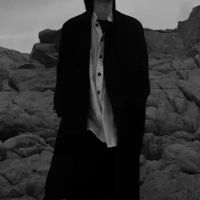 江孑黑白丧系酷冷漠帅气真人男头