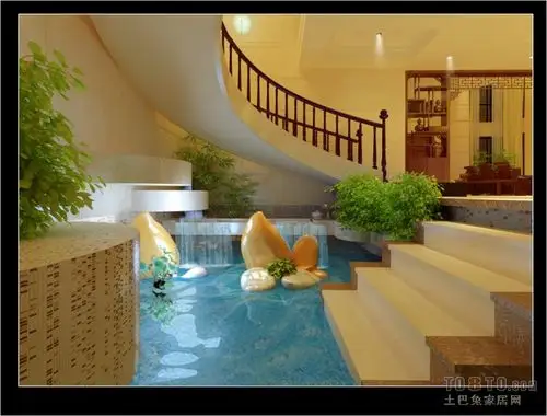 水景60m以下潮流混搭家装装修案例效果图