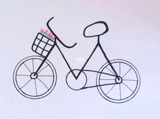 自行车简笔画