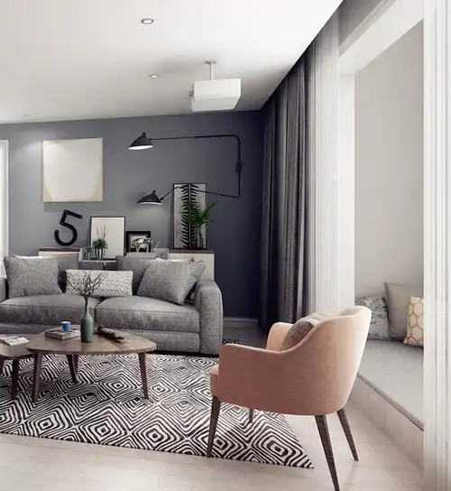 现代风格三室二厅装修设计效果图