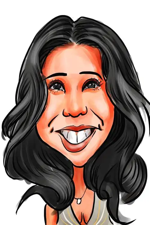 莫文蔚夸张肖像漫画