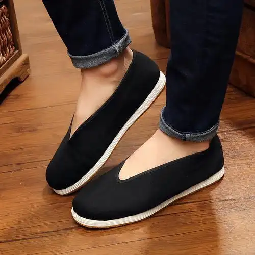 老北京布鞋男款千层底老布鞋休闲鞋中老年爸爸鞋透气开车散步鞋