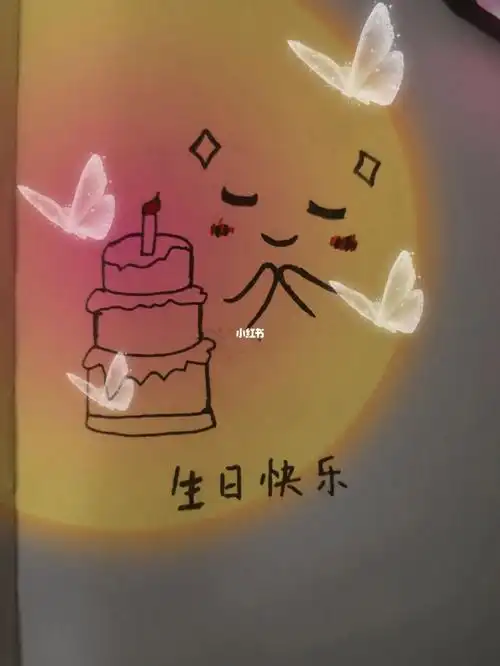 闺蜜生日可拿去送闺蜜的简笔画