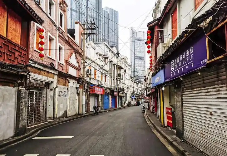 除夕的上海老街