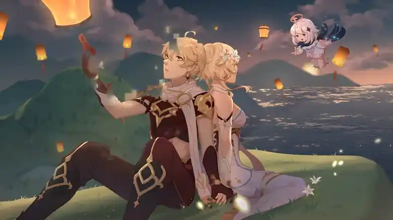 原神空荧兄妹pixiv插画图片