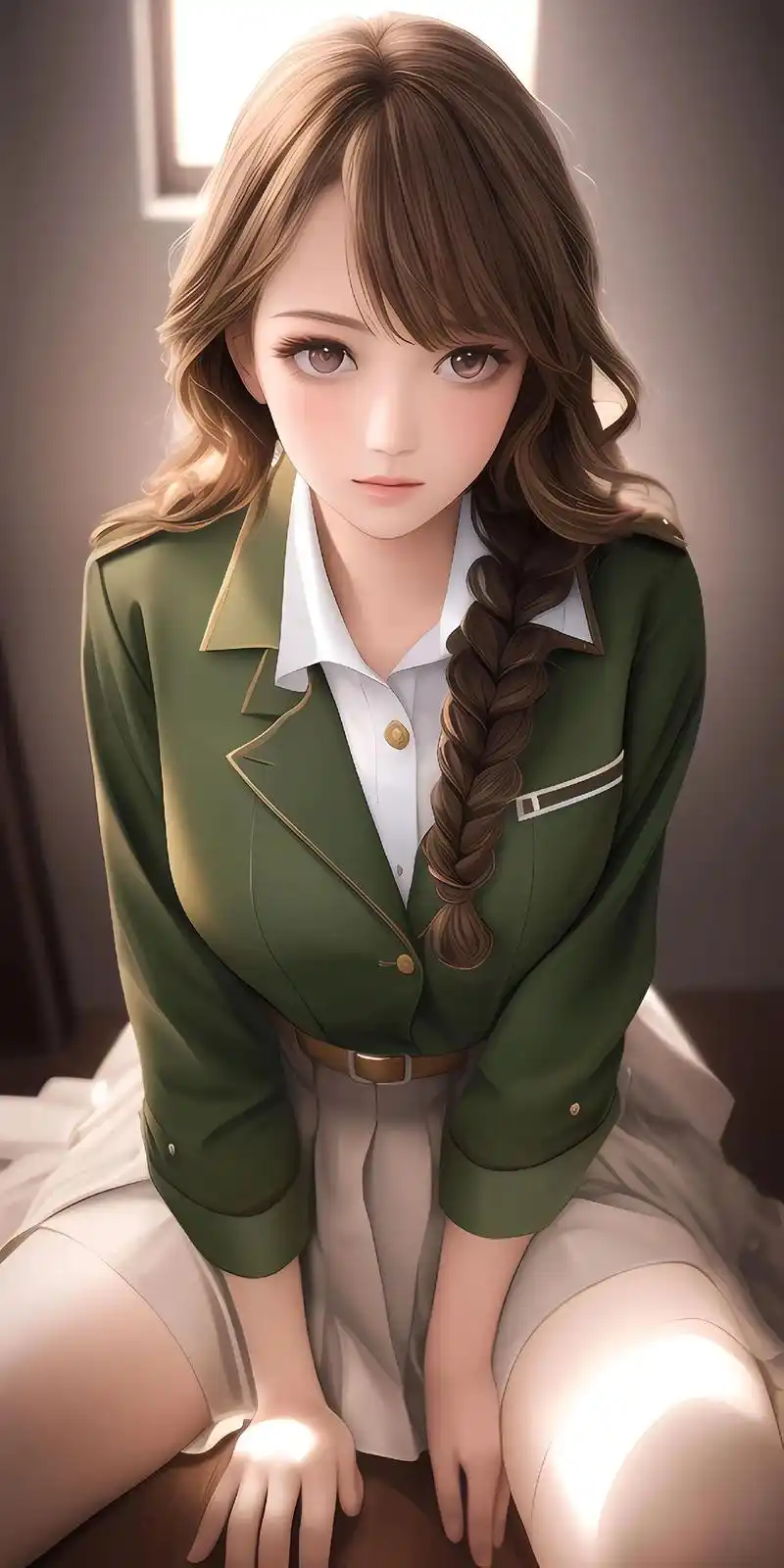 (4k全面屏壁纸)可爱的制服美女.这样的制服小姐姐,你喜欢吗 - 抖音