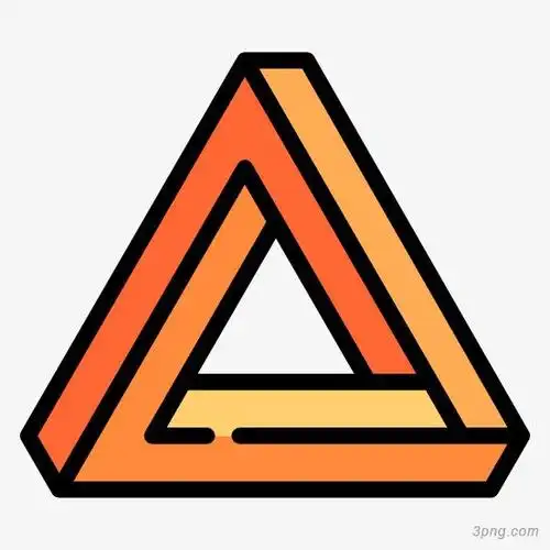 卡通三角形png素材透明免抠图片卡通手绘