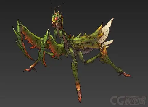 写实螳螂怪昆虫