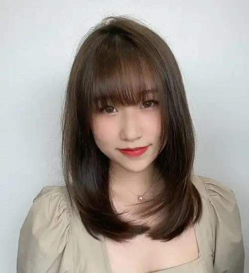 新款中长发发型图片 发型这么剪让人百看不厌 - 女生直发 - 发型站