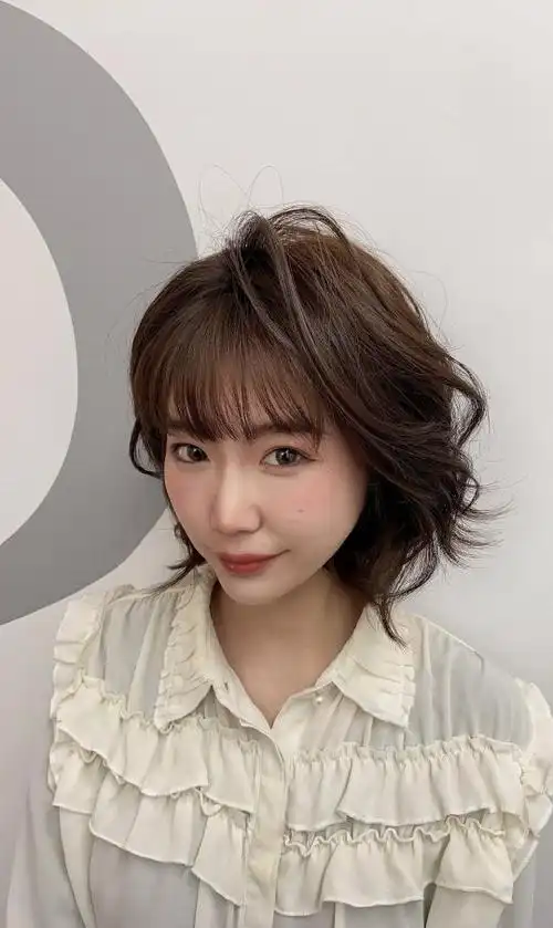 中年人短发bob烫发发型图片女中长发_小红书