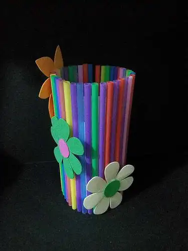 废物利用新款10岁4岁5岁3岁9岁彩色吸管其他手工制作