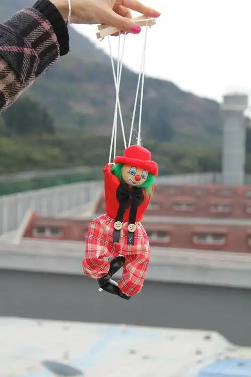 拉线小木偶皮影人生日礼物提线怀旧玩具传统特价儿童玩具地摊热卖