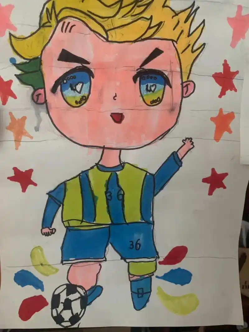 小宝贝的作品 #成果展示 #爱画画的孩子 #手绘动漫人物 - 抖音