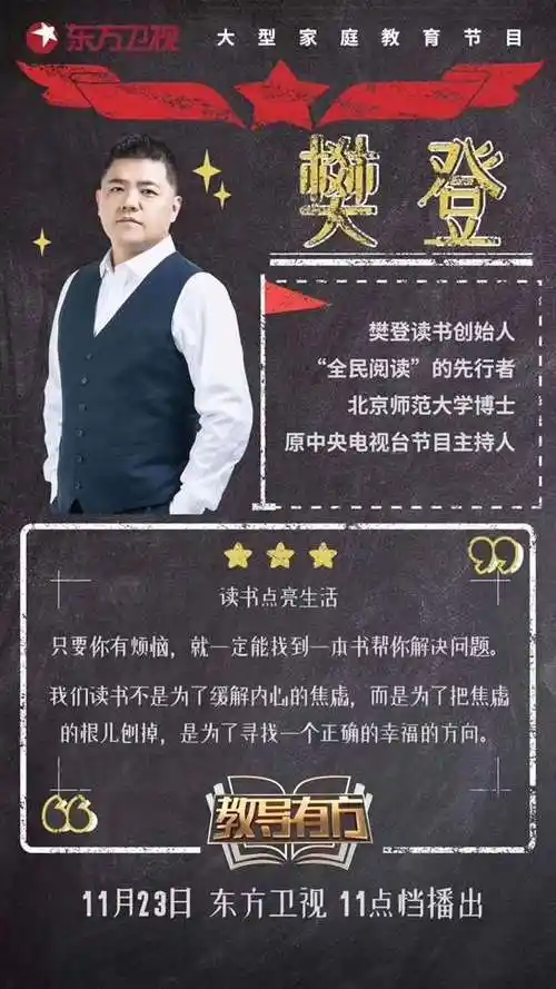 《教导有方》东方卫视樊登简介event detailshide.