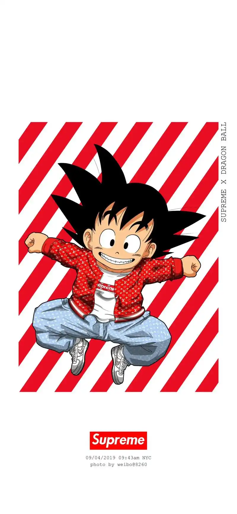龙珠x supreme 潮流壁纸来一波,要高清图私信#手机壁 - 抖音