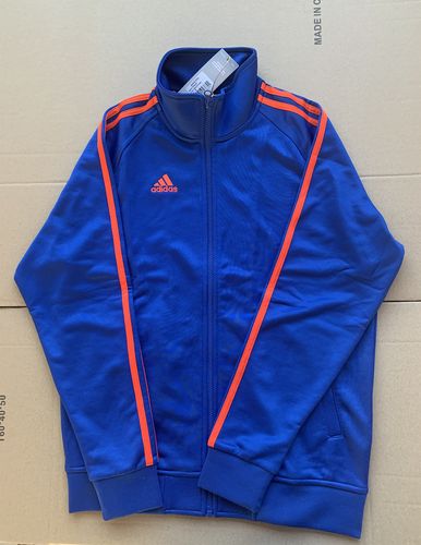 adidas阿迪达斯夹克复古蓝橙男女春秋款休闲外套透气运动跑步衣服