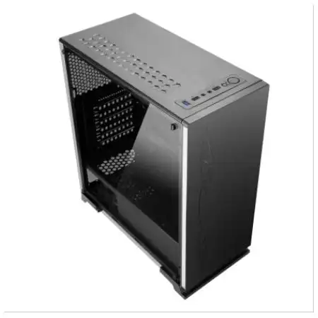 逾辉 倾城3 黑色 台式机主机箱 atx,m-atx,itx rgb七彩流光效果 21mm