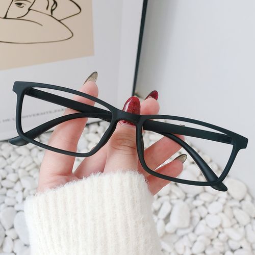 超轻tr90透明近视眼镜女韩版潮网红款眼镜框可配有度数方框平光镜