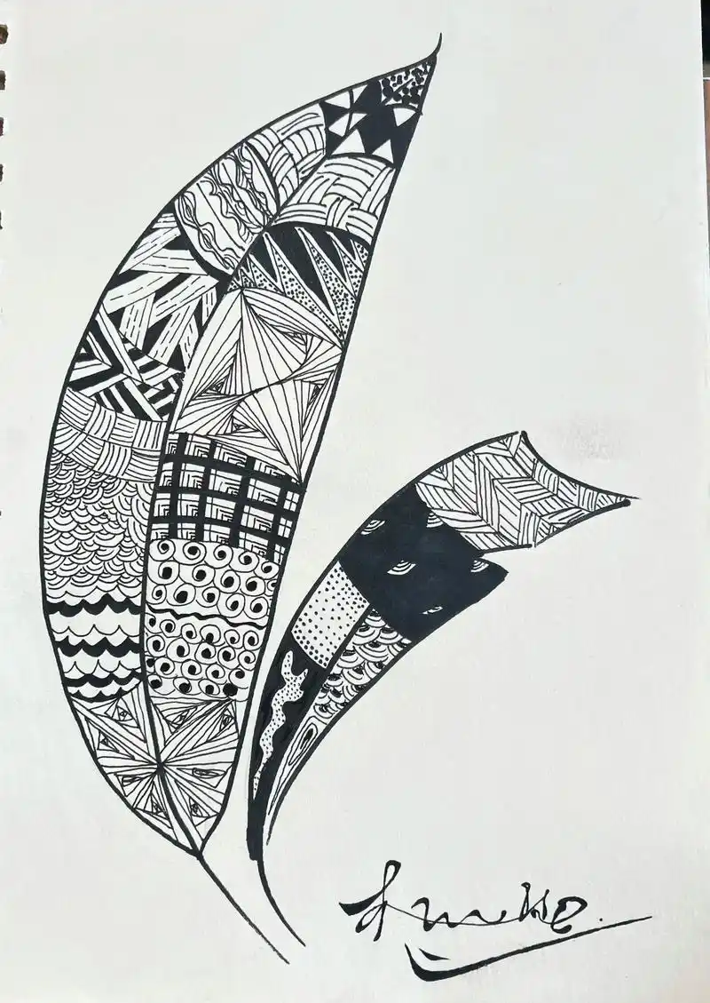 部分优秀学生作品,棒!#七年级美术 #绘画分享 #让艺术生活 - 抖音