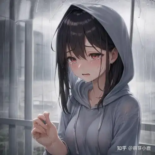 雨中哭泣,悲伤系列女孩头像壁纸0092 - 知乎