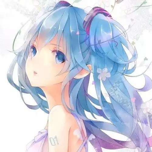 蓝色头像女生霸气q版