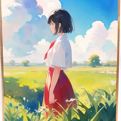 女孩的侧身.#ai绘画 #ai绘画生成 #二次元 #acgn - 抖音