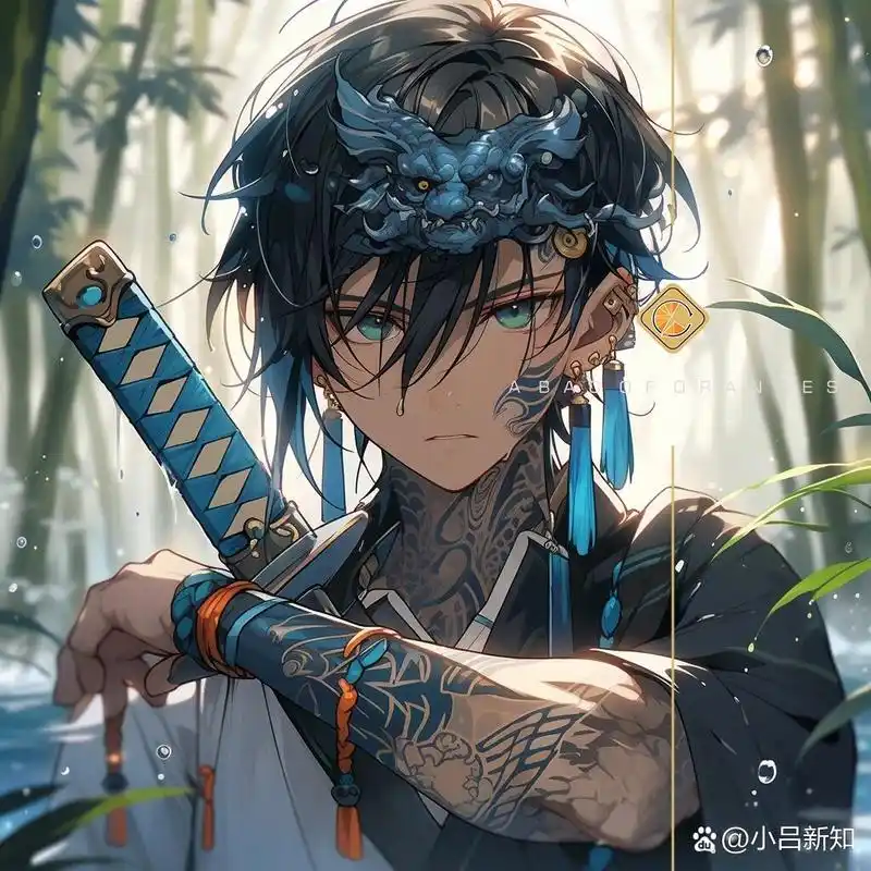 剑客 #男生头像# #动漫男头# #男头# #ai绘画# #动漫# #二次元# #剑客