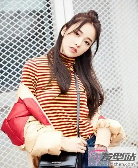 半丸子头怎么扎好看 不同长度头发半丸子扎发图片_发型站_最新流行