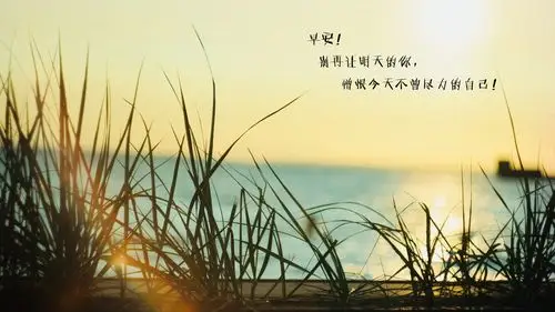 微商励志早安语录图片