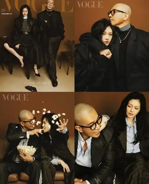 两人相视一笑(大s具俊晔拍杂志的花絮曝光,两人相视而笑,彼此依偎合影