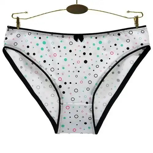 云梦妮货源印花女士内裤外贸出口全棉女式三角裤南美女短裤批发