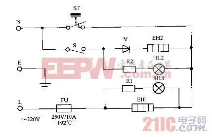 三角drg130节能调温多用电热锅电路图
